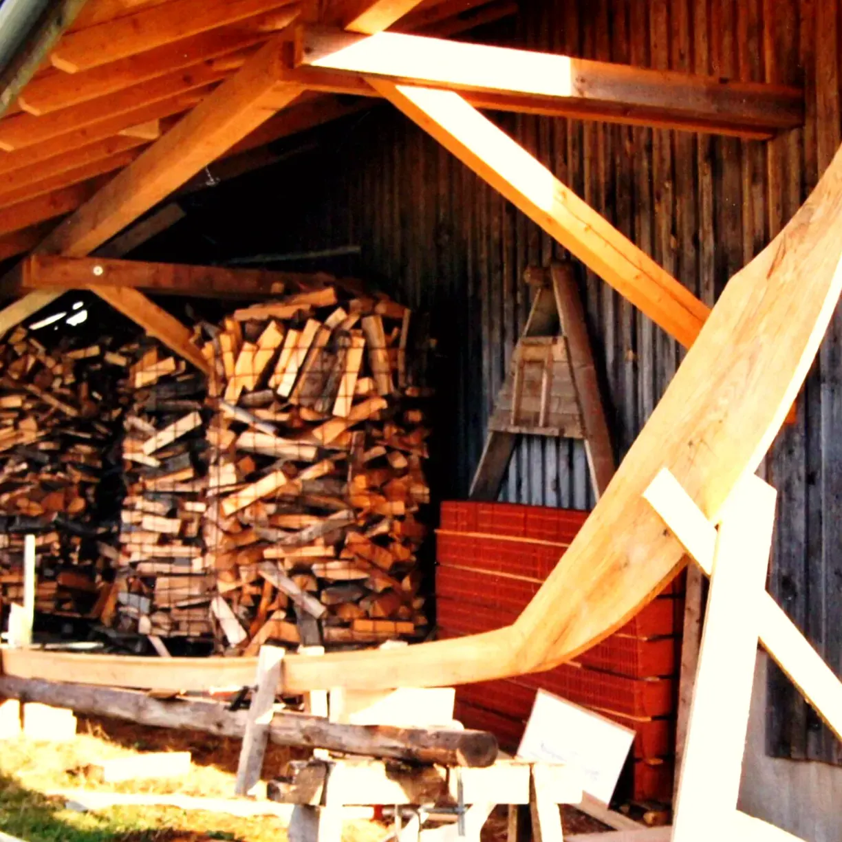 Schiffsbau: Zusammenbau von Steven und Kiel · Februar 2007